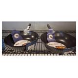 Two Non-Stick Woks, 11-Inch Diameter