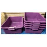 Purple Plastic Bus Tubs