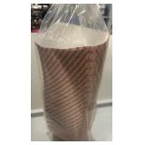 Case of 9-Inch Wrapped Blue Straws, Paper Trays