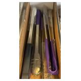 9-Inch Purple Handle Utility Tongs
