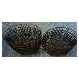 Black Oval Wire Baskets