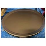 Six Non-Slip Round Serving Trays