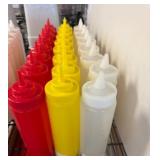 24 Oz Plastic Squeeze Bottles, Set of 3