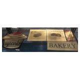 Bakery-Themed Wall Decor Signs