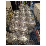 Glass Shakers with Stainless Steel Lids