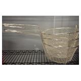 Winco Nickel-Plated Mesh Fry Baskets Set