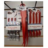 Seafood Forks, Shellers, and Shrimp Deveiner