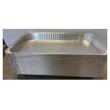 Stack of Aluminum Catering Pans