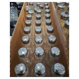 Clear Glass Shakers with Metal Lids