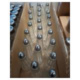 Clear Glass Salt Shakers with Lids