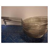 4 Round Stainless Steel Mesh Strainers
