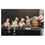Chef-Themed Figurines and Utensil Holder