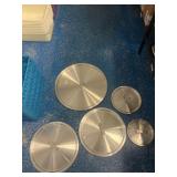 Metal Pot Covers, 5 Total