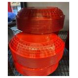 Red Jumbo Oval Plastic Baskets, 12ï¿½ï¿½ x 9ï¿½ï¿½