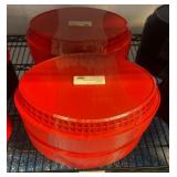 Red Oval Texas Platters