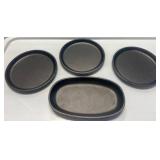 Lodge Cast Iron Serving Trays, Set of 4