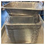 Stack of Aluminum Foil Pans with Patent Markings