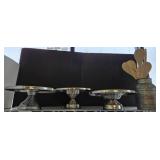 Metal Cake Stands and Utensil Holder