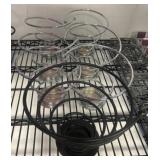 Metallic Spiral-Design Food Holders