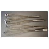 Three 18-Inch Wire Whisks by Winco