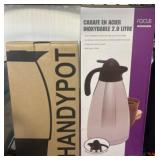 Two 2-Liter Insulated Stainless Steel Carafes
