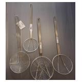 Four Metal Mesh Skimmers