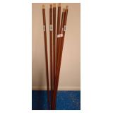 6 Wooden Threaded Mop Handles