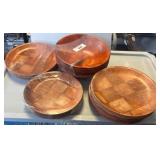 Winco Wood Plate Set, Various Sizes