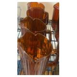 Amber-Colored Glass Pitcher