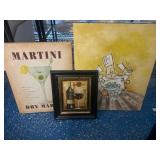 Three Beverage and Chef-Themed Prints