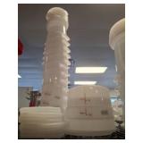 White Plastic Stackable Storage Containers