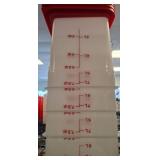 Red Lid Food Storage Container, 22 Qt