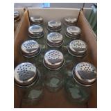 Glass Shakers with Metal Screw Tops