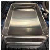 Stacked Aluminum Sheet Pans, 1/8 Size