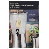 Cold Beverage Dispenser with Infuser, 3.5 Gal