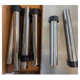 Six Chrome Plated Cylindrical Rods