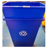Blue Plastic Recycling Bin