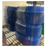 Blue Plastic Food Baskets, 12-Piece Bundles