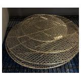 Winco Nickel-Plated Steam Racks Lot