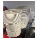 Stacked White Plates