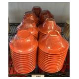 Red Plastic Stackable Bowlsl