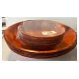 Winco Wooden Salad Bowls in Two Sizes