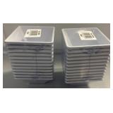 24 White 8 oz. Square Bowls