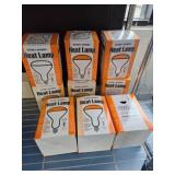 Boxed 250W Infrared Heat Lamps, Lot of 9
