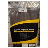 San Jamar Brown Vinyl Bib Apron