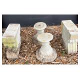 Stone Architectural Fragments and Pedestals 12in t