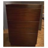 Three-Drawer Wooden Side Table