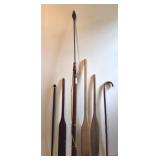 Spear, Paddles and Canes
