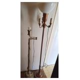 Floor Lamps with Twisted Column Bases