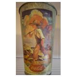 Vintage Coca-Cola Advertising Tin Bucket